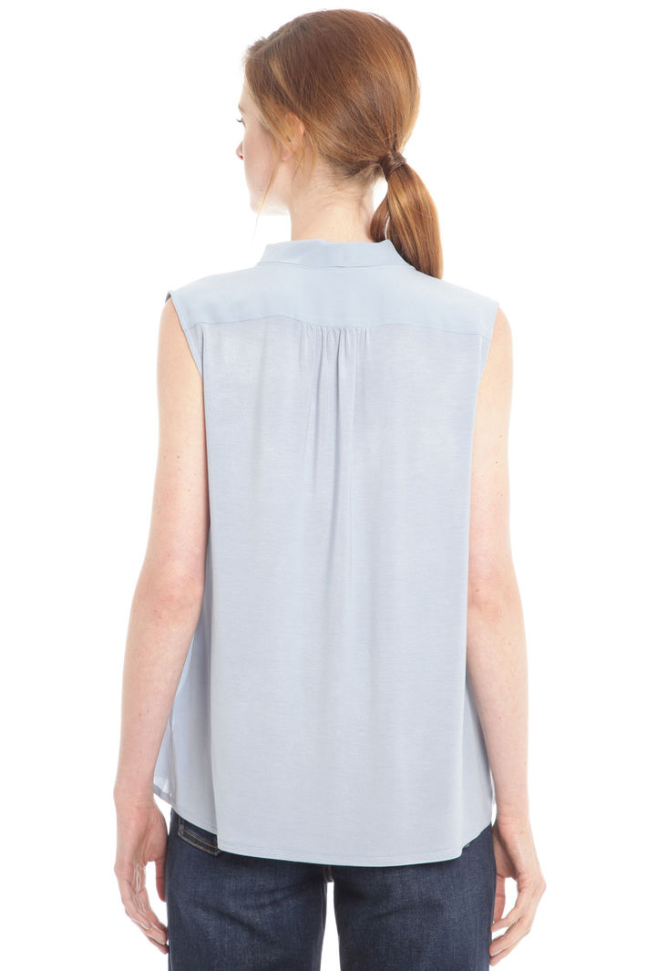 Top con scollo a sciarpa Diffusione Tessile Top con scollo a sciarpa Diffusione Tessile