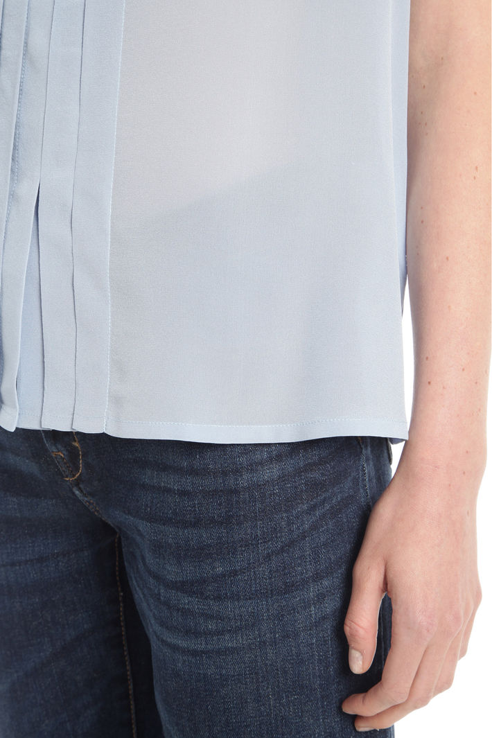 Top con scollo a sciarpa Diffusione Tessile Top con scollo a sciarpa Diffusione Tessile