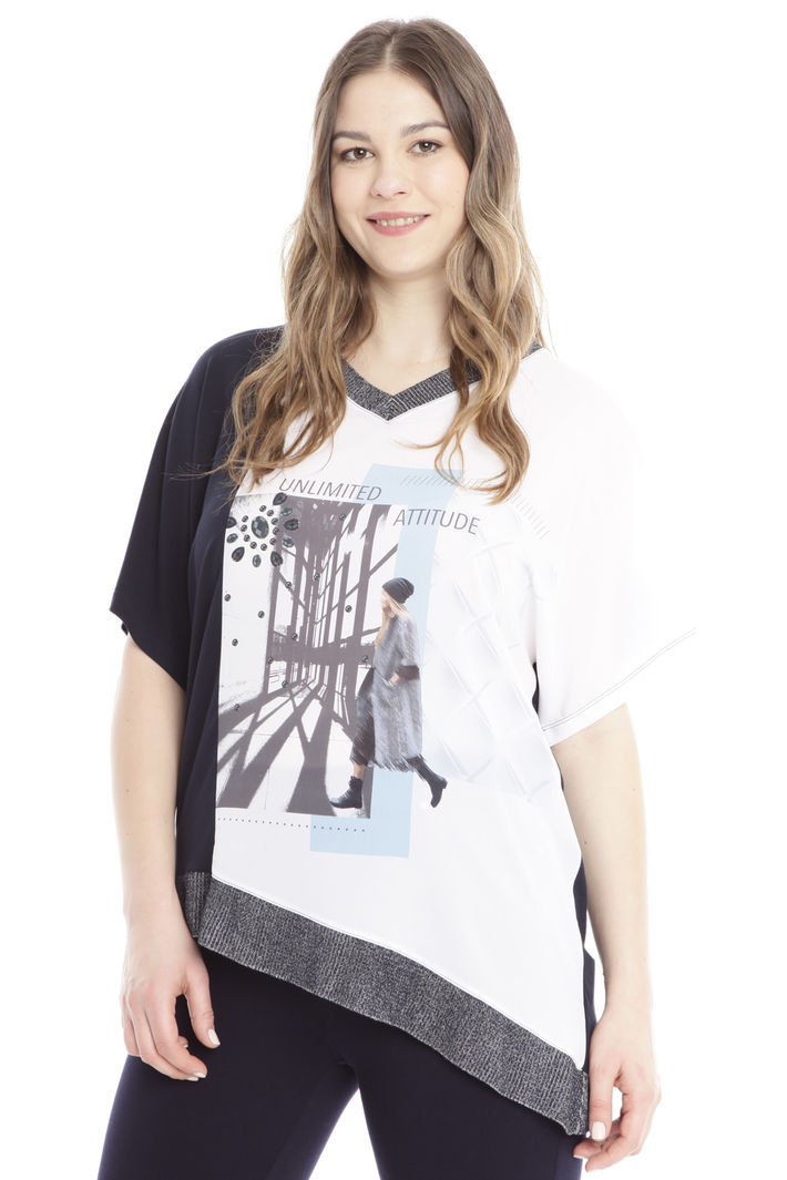 T-shirt asimmetrica Diffusione Tessile T-shirt asimmetrica Diffusione Tessile