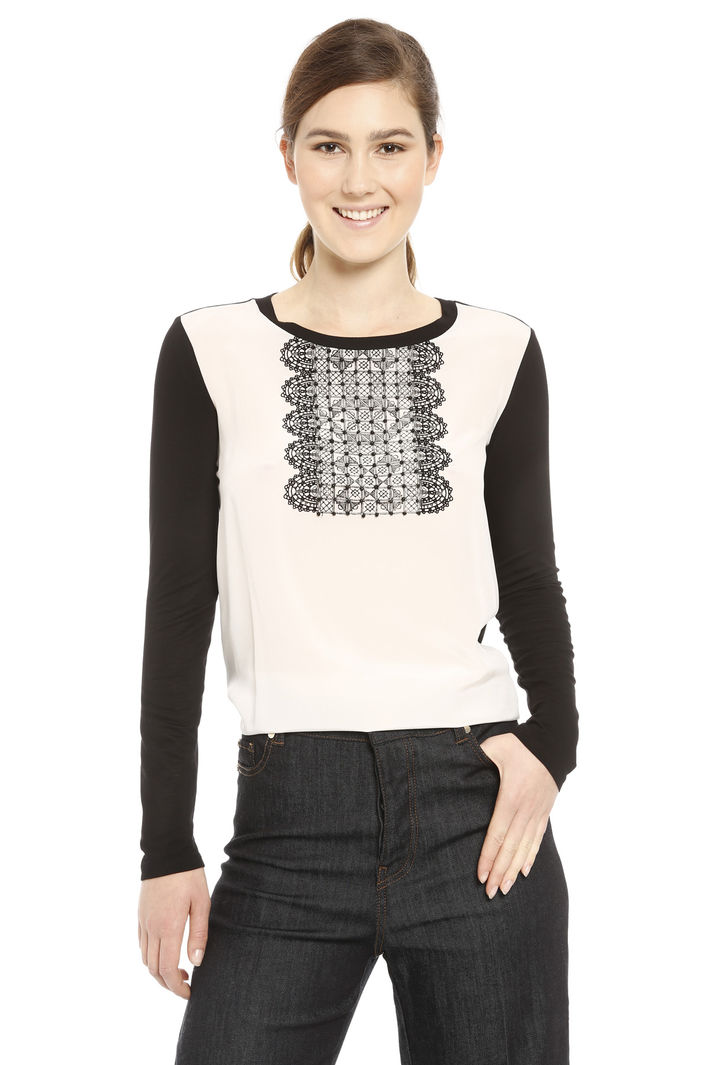 T-shirt in seta e jersey Diffusione Tessile T-shirt in seta e jersey Diffusione Tessile