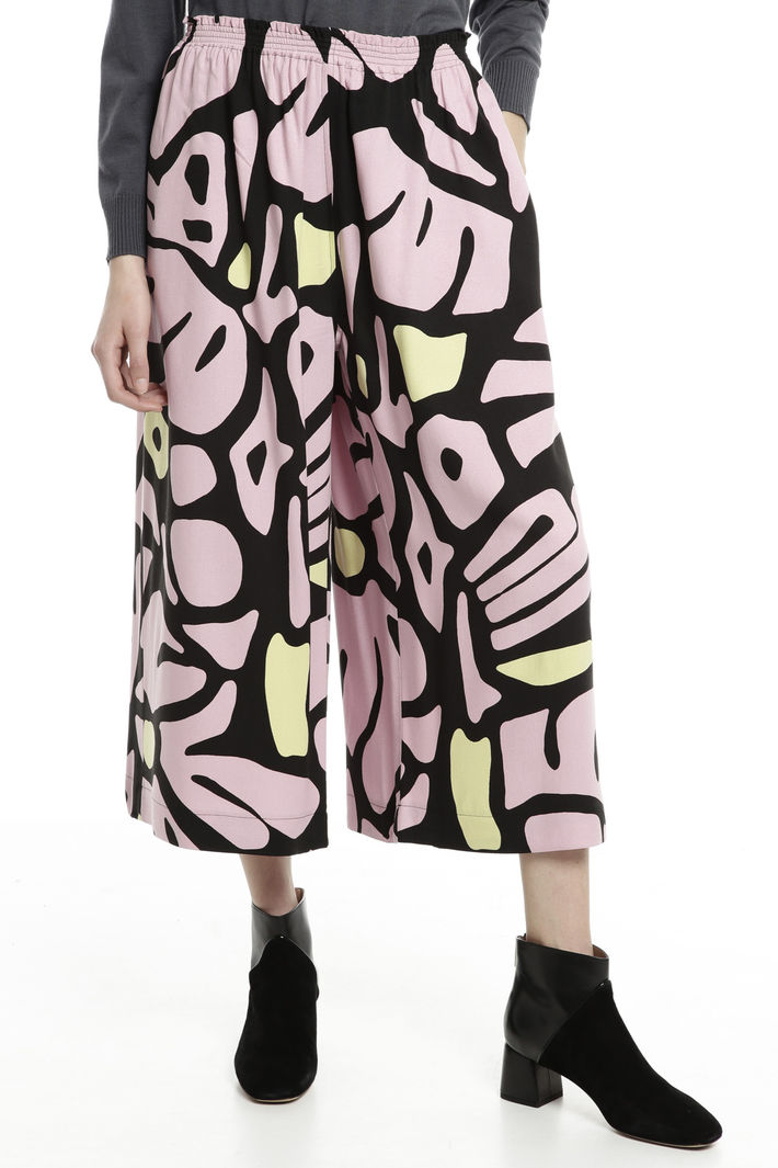 Pantaloni cropped in sablè Fashion Market Pantaloni cropped in sablè Fashion Market