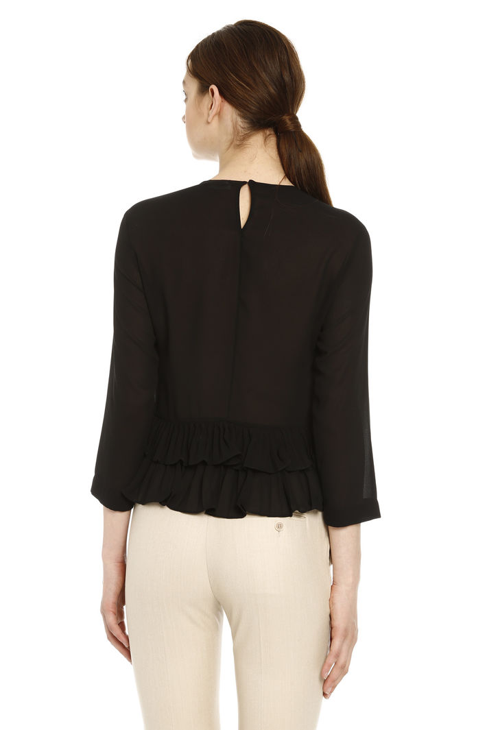 Blusa con fondo plissé Diffusione Tessile Blusa con fondo plissé Diffusione Tessile