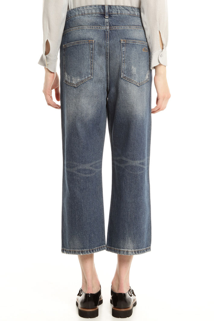 Jeans cropped in denim Diffusione Tessile Jeans cropped in denim Diffusione Tessile