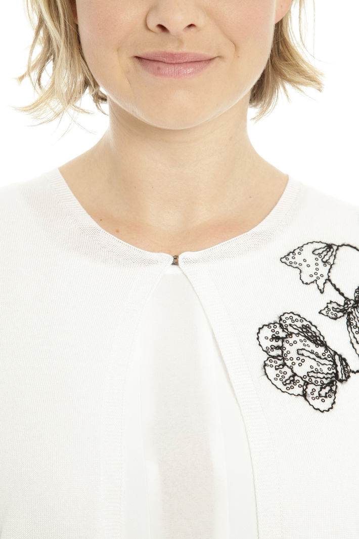 Cardigan con bottone singolo Diffusione Tessile Cardigan con bottone singolo Diffusione Tessile