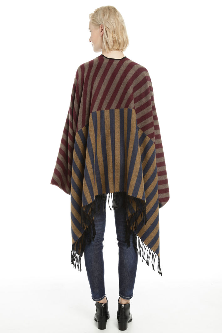 Poncho over con frange Fashion Market Poncho over con frange Fashion Market