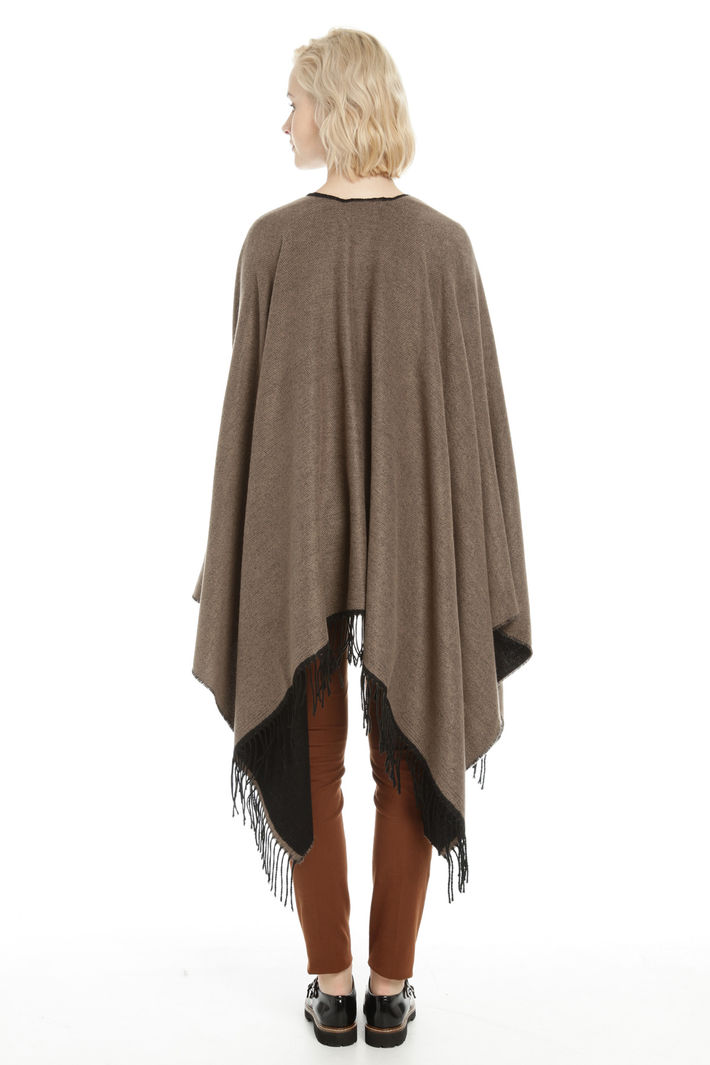 Poncho con cinturino in pelle Fashion Market Poncho con cinturino in pelle Fashion Market