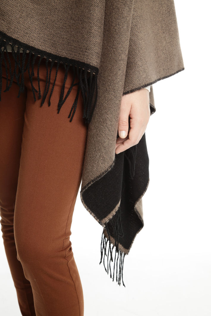 Poncho con cinturino in pelle Fashion Market Poncho con cinturino in pelle Fashion Market