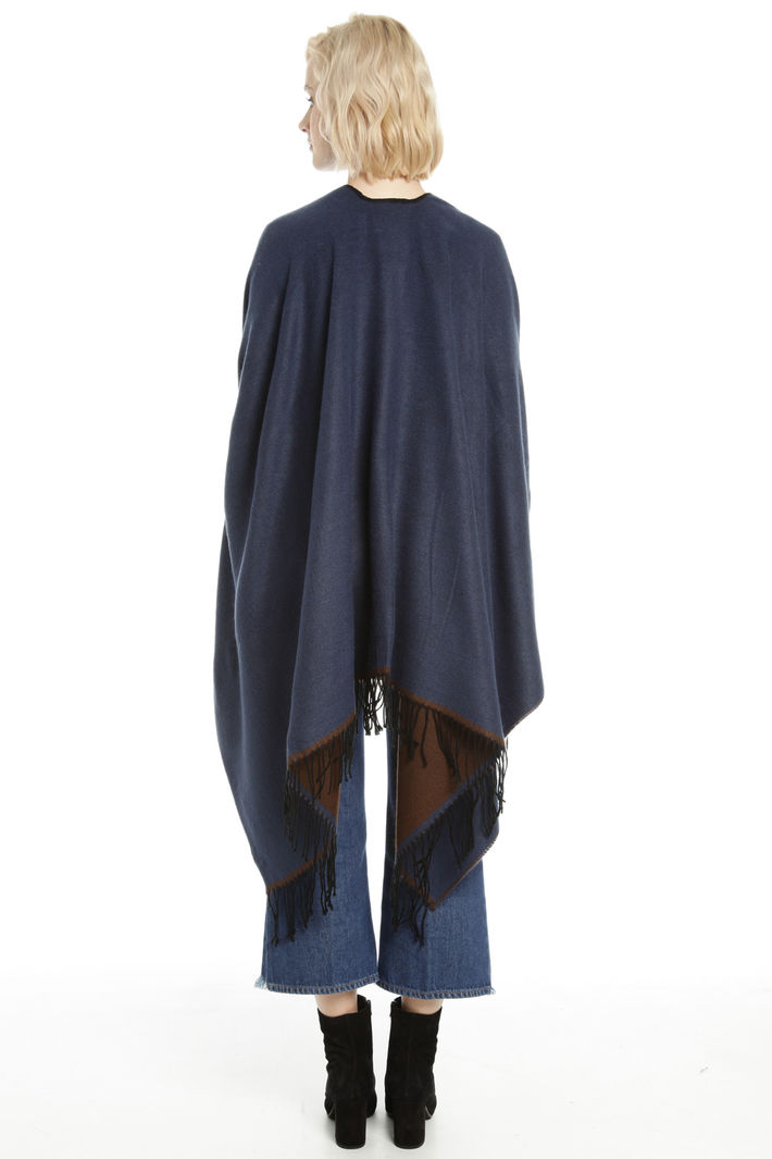 Poncho con cinturino in pelle Fashion Market Poncho con cinturino in pelle Fashion Market