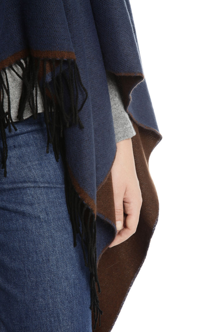 Poncho con cinturino in pelle Fashion Market Poncho con cinturino in pelle Fashion Market