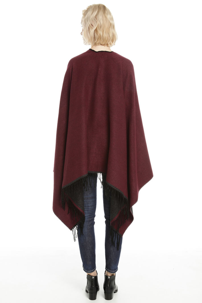 Poncho con cinturino in pelle Fashion Market Poncho con cinturino in pelle Fashion Market