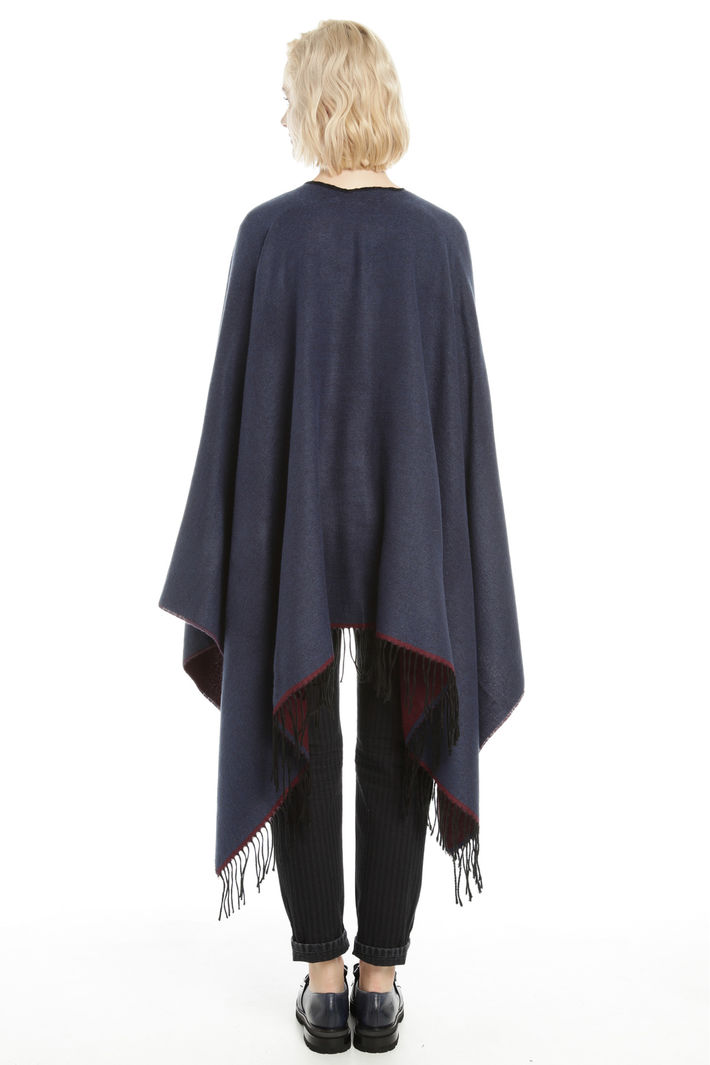Poncho con cinturino in pelle Fashion Market Poncho con cinturino in pelle Fashion Market