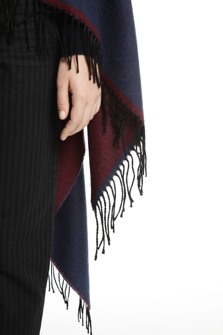 Poncho con cinturino in pelle Fashion Market Poncho con cinturino in pelle Fashion Market