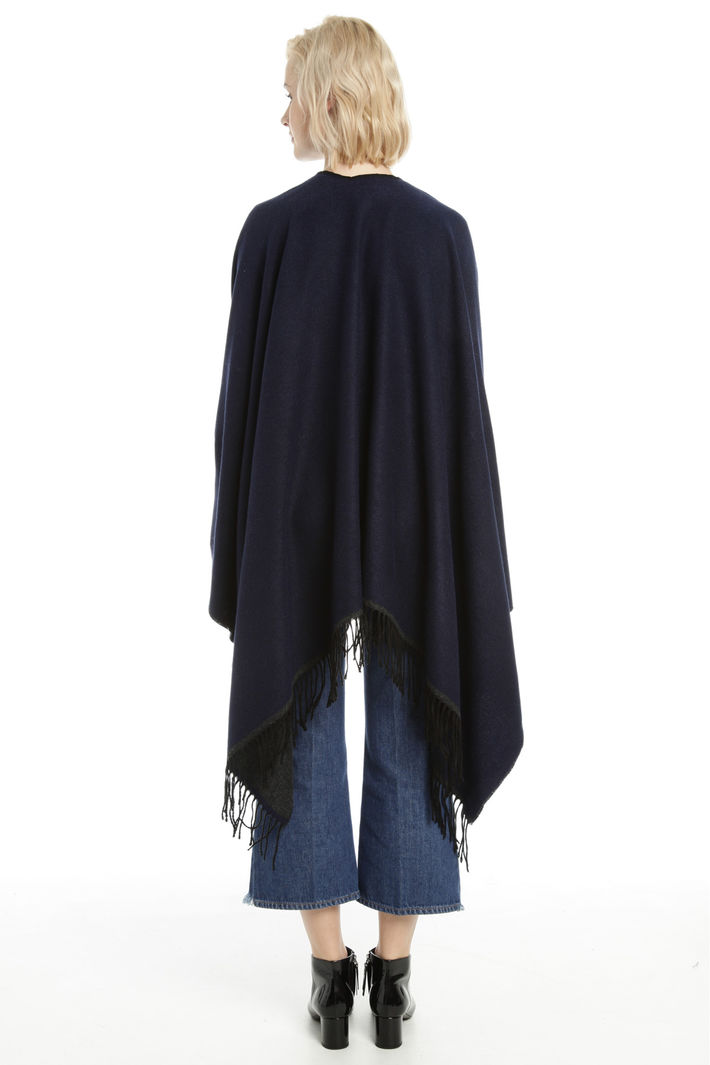 Poncho con cinturino in pelle Fashion Market Poncho con cinturino in pelle Fashion Market