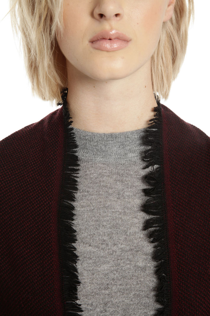Poncho con pon pon decorativi Fashion Market Poncho con pon pon decorativi Fashion Market