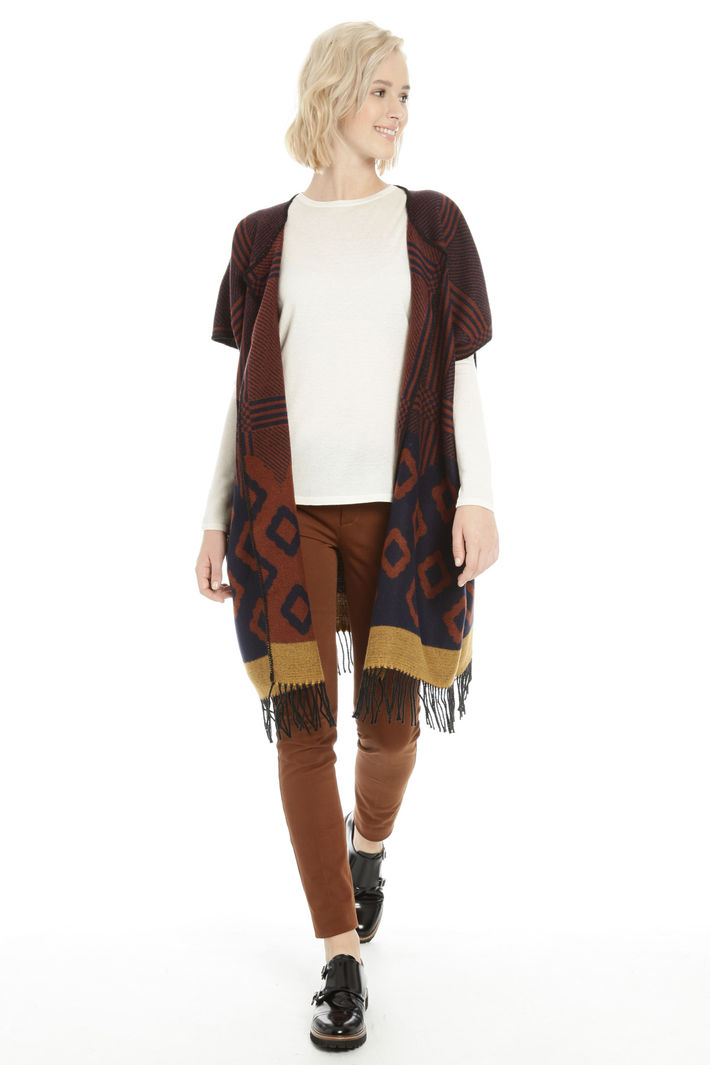 Poncho con maniche corte Fashion Market Poncho con maniche corte Fashion Market