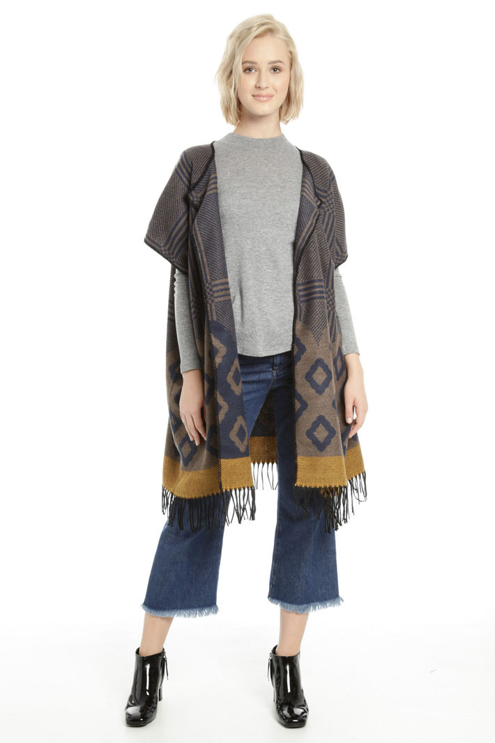 Poncho con maniche corte Fashion Market Poncho con maniche corte Fashion Market