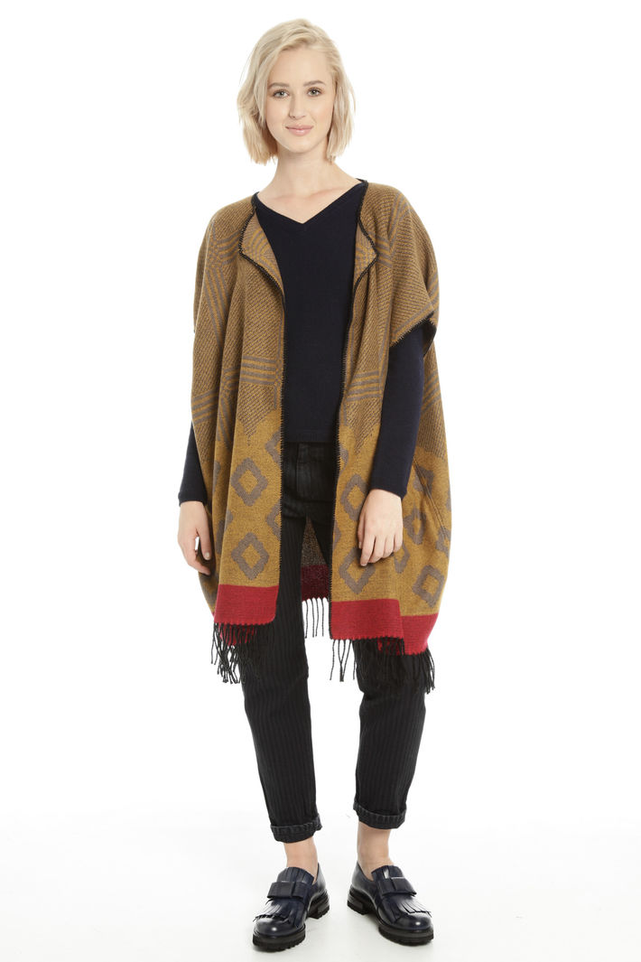 Poncho con maniche corte Fashion Market Poncho con maniche corte Fashion Market