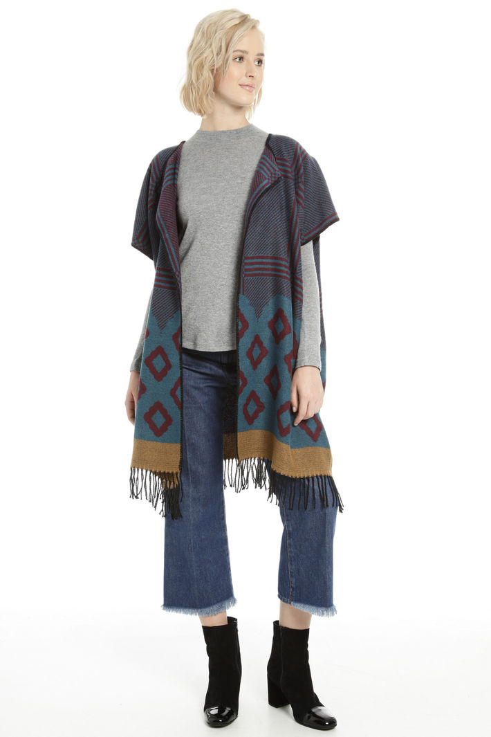 Poncho con maniche corte Fashion Market Poncho con maniche corte Fashion Market