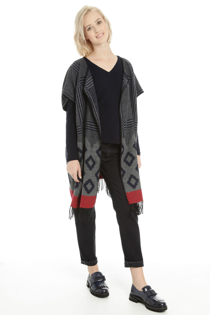 Poncho con maniche corte Fashion Market Poncho con maniche corte Fashion Market