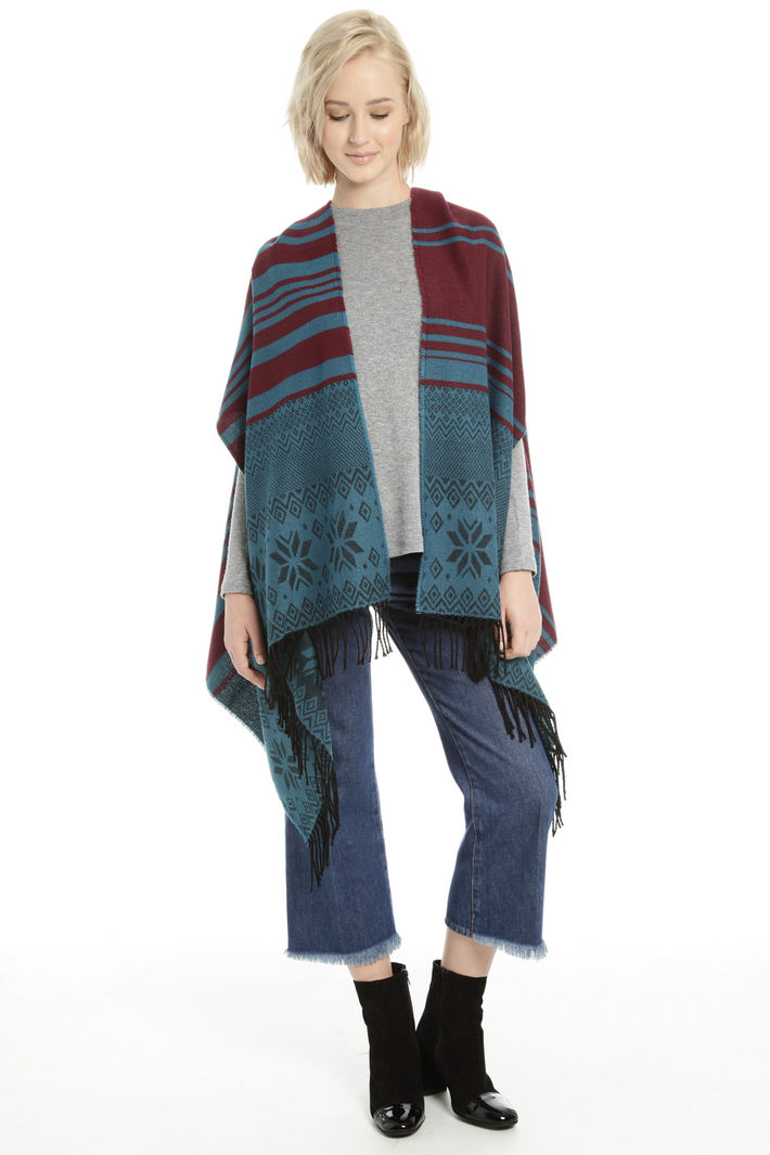 Poncho con maniche corte Fashion Market Poncho con maniche corte Fashion Market