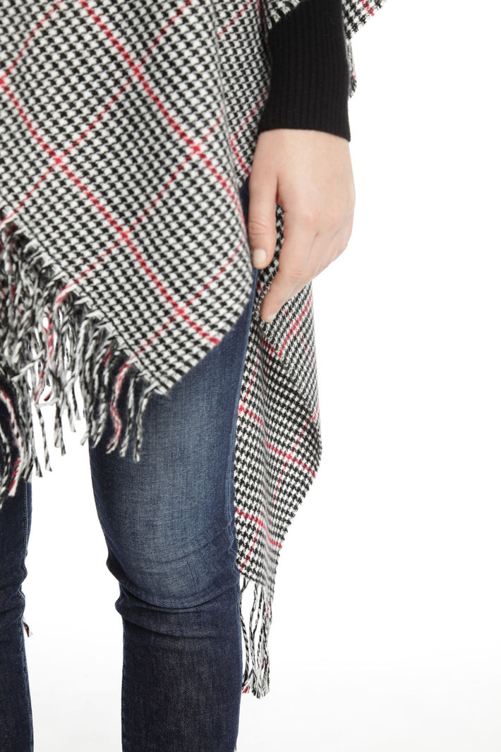 Poncho over con frange Fashion Market Poncho over con frange Fashion Market
