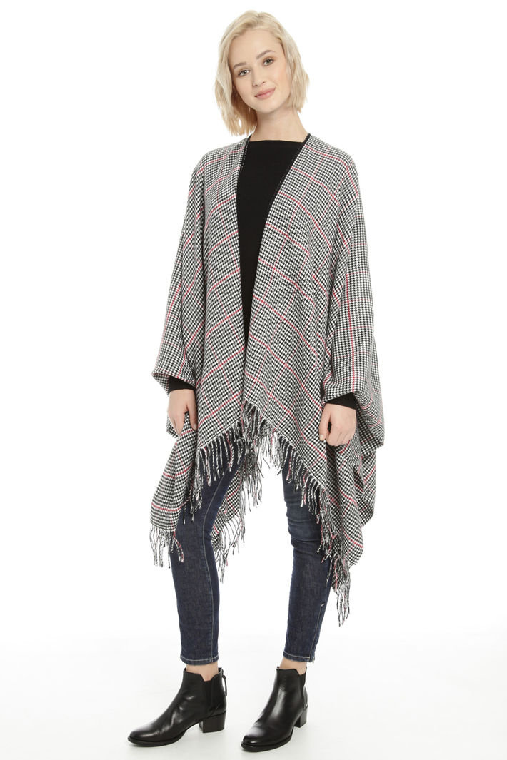Poncho over con frange Fashion Market Poncho over con frange Fashion Market