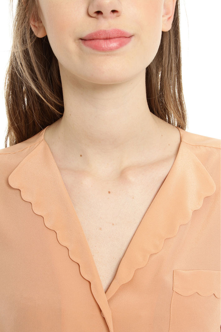 Camicia con collo smerlato Diffusione Tessile Camicia con collo smerlato Diffusione Tessile
