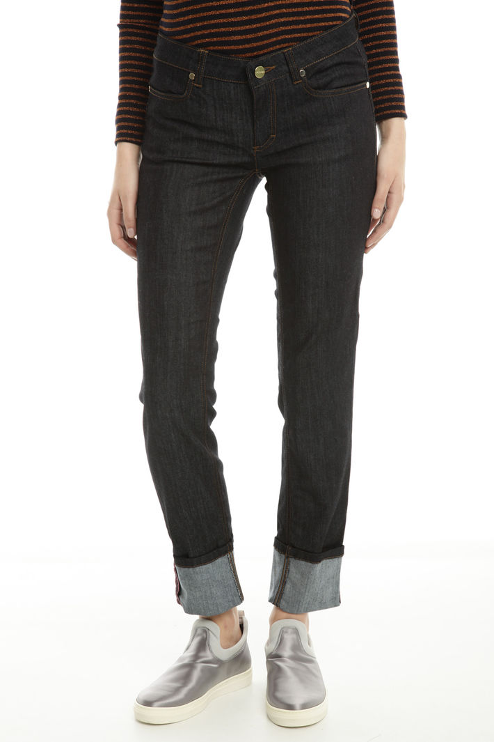 Jeans con maxi risvolti Diffusione Tessile Jeans con maxi risvolti Diffusione Tessile