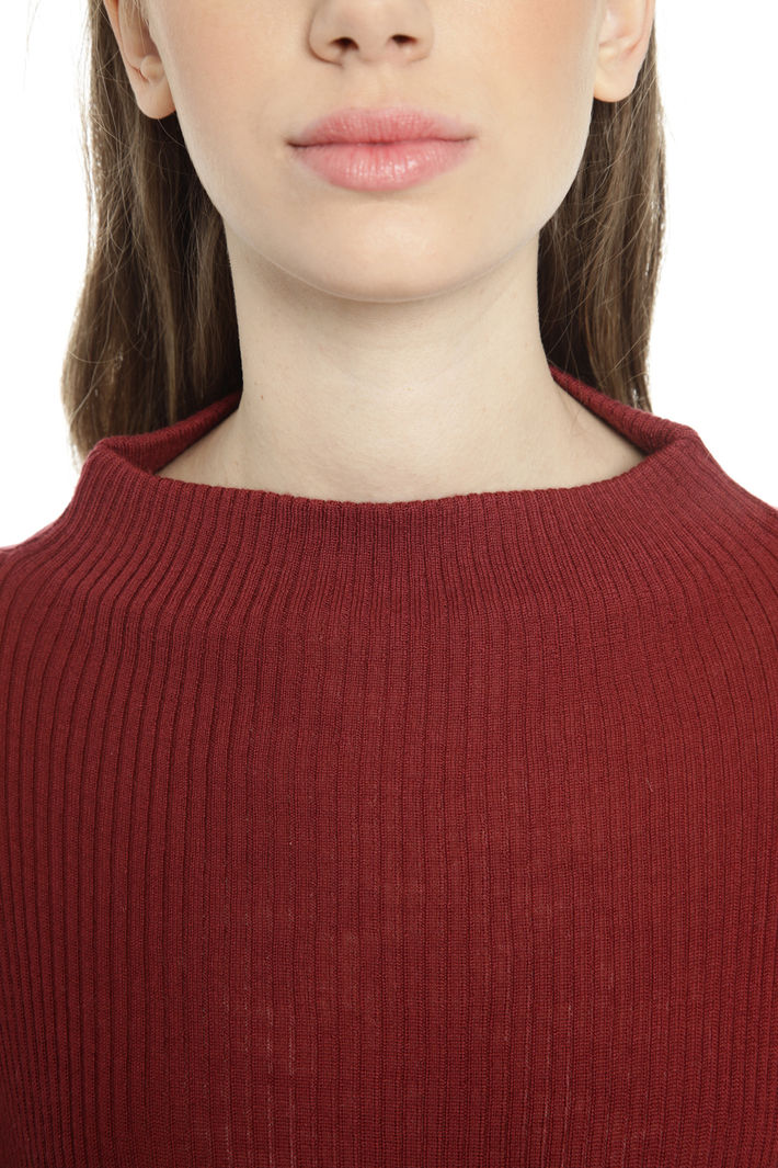 Maglia boxy a costine Maglia boxy a costine
