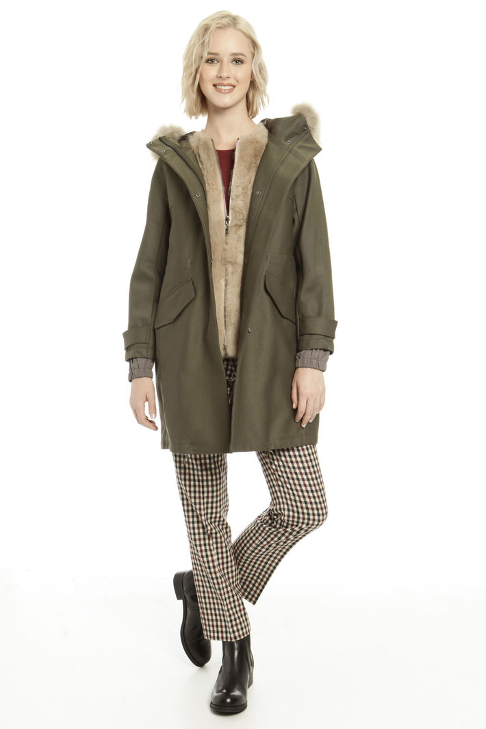 Parka con gilet in pelliccia Fashion Market Parka con gilet in pelliccia Fashion Market