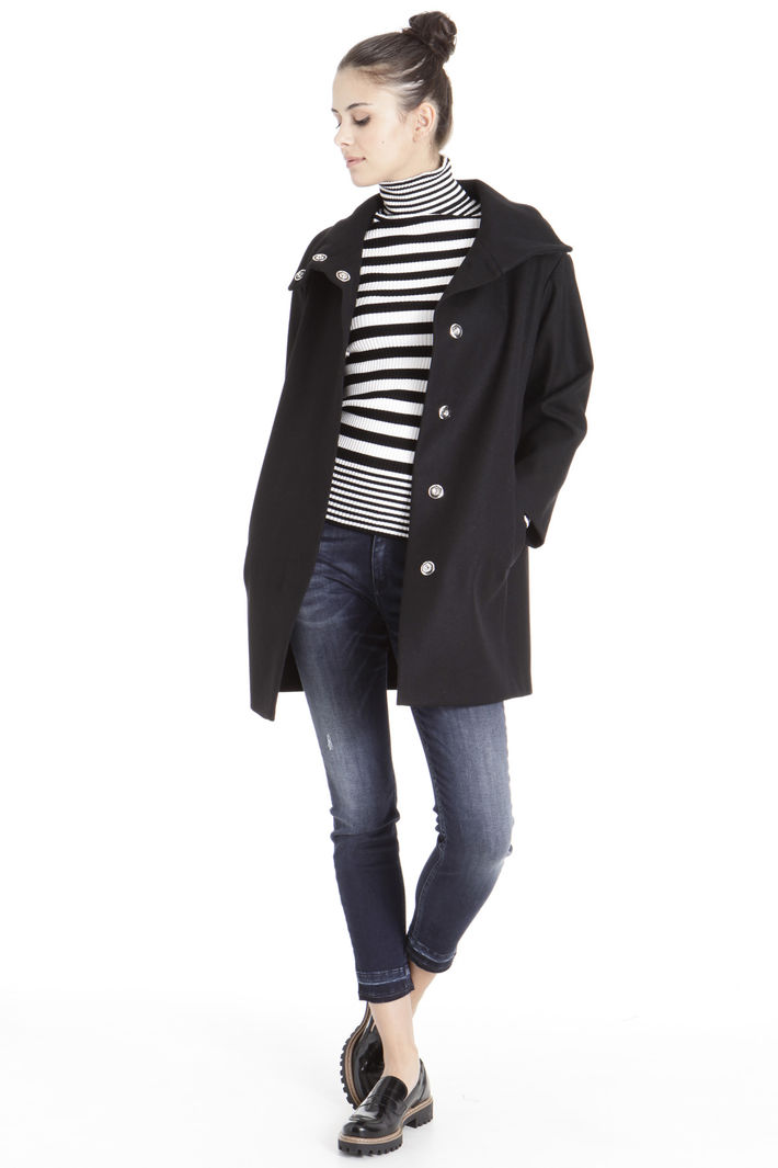 Capospalla con maxi collo Fashion Market Capospalla con maxi collo Fashion Market