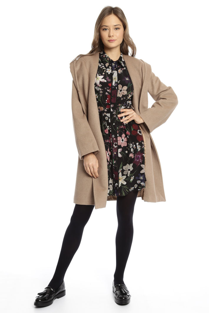 Cappotto in drap con cappuccio Fashion Market Cappotto in drap con cappuccio Fashion Market