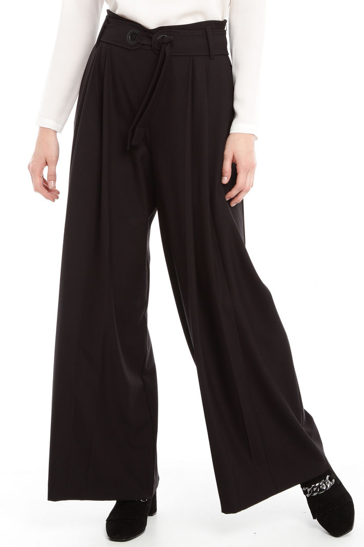 Pantalone palazzo in sablè Fashion Market Pantalone palazzo in sablè Fashion Market