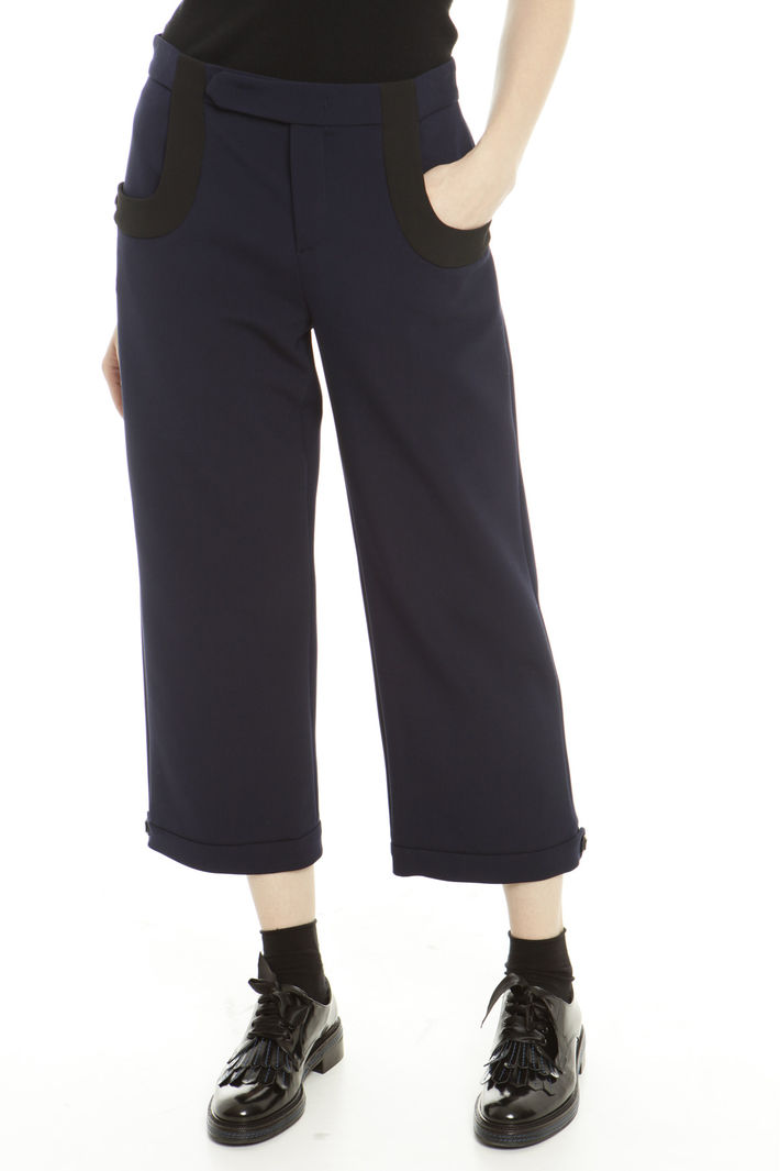 Pantaloni cropped con bottoni Fashion Market Pantaloni cropped con bottoni Fashion Market