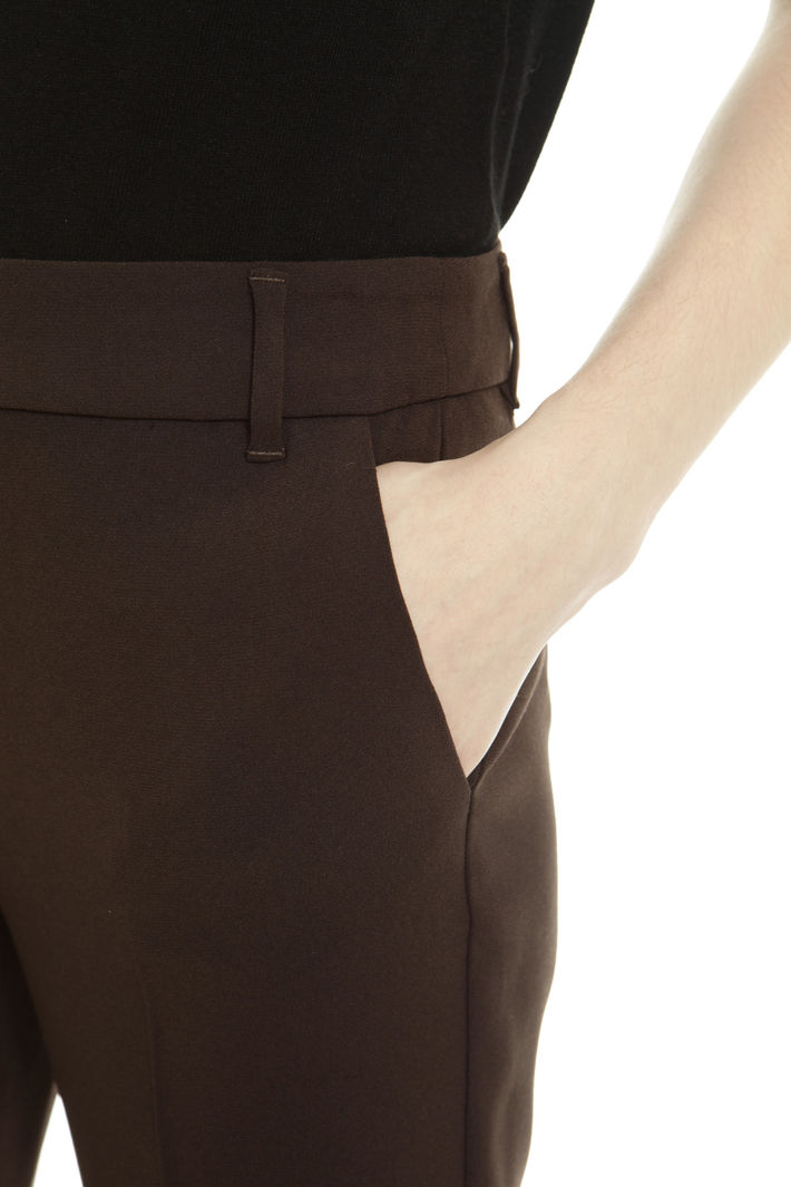 Pantaloni cropped in cady Fashion Market Pantaloni cropped in cady Fashion Market