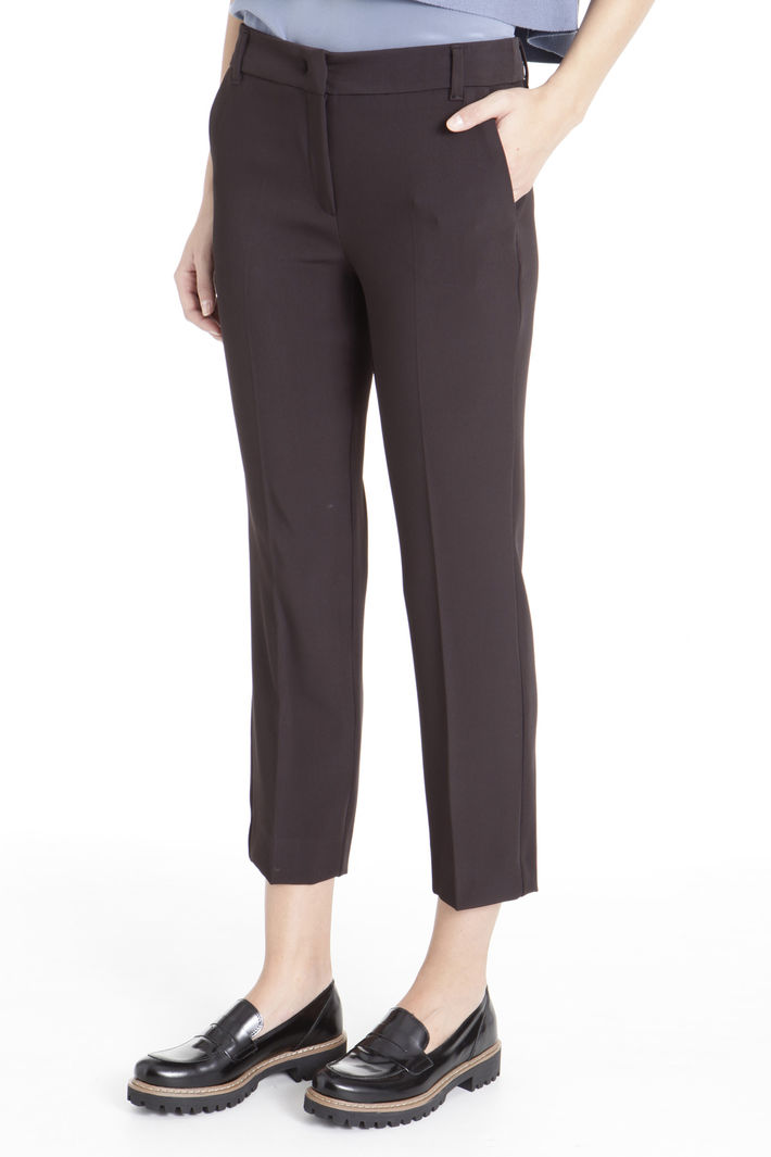 Pantaloni dritti in cady Fashion Market Pantaloni dritti in cady Fashion Market