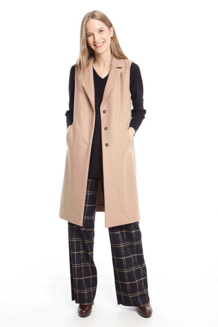 Gilet lungo in panno Fashion Market Gilet lungo in panno Fashion Market