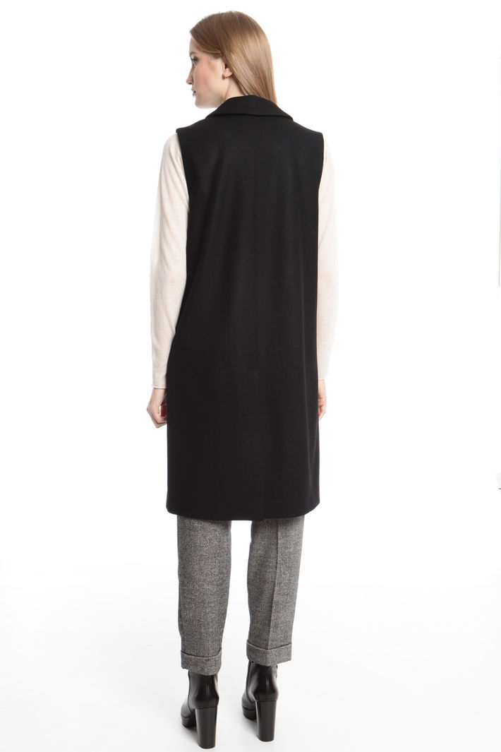 Gilet lungo in panno Fashion Market Gilet lungo in panno Fashion Market