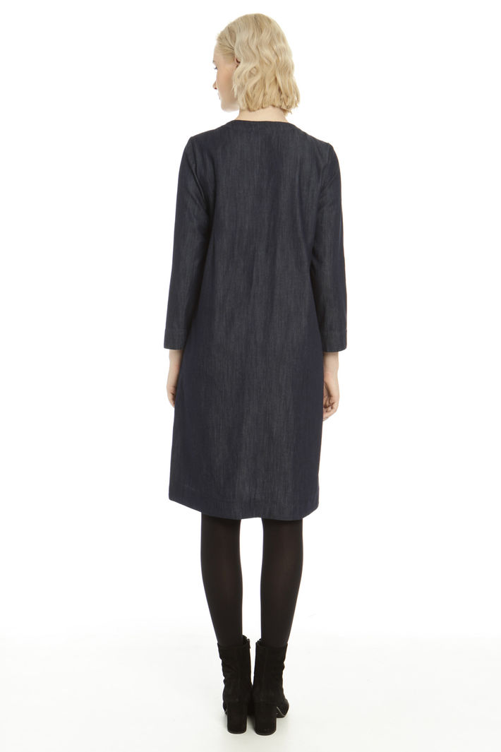 Abito casacca in denim Diffusione Tessile Abito casacca in denim Diffusione Tessile