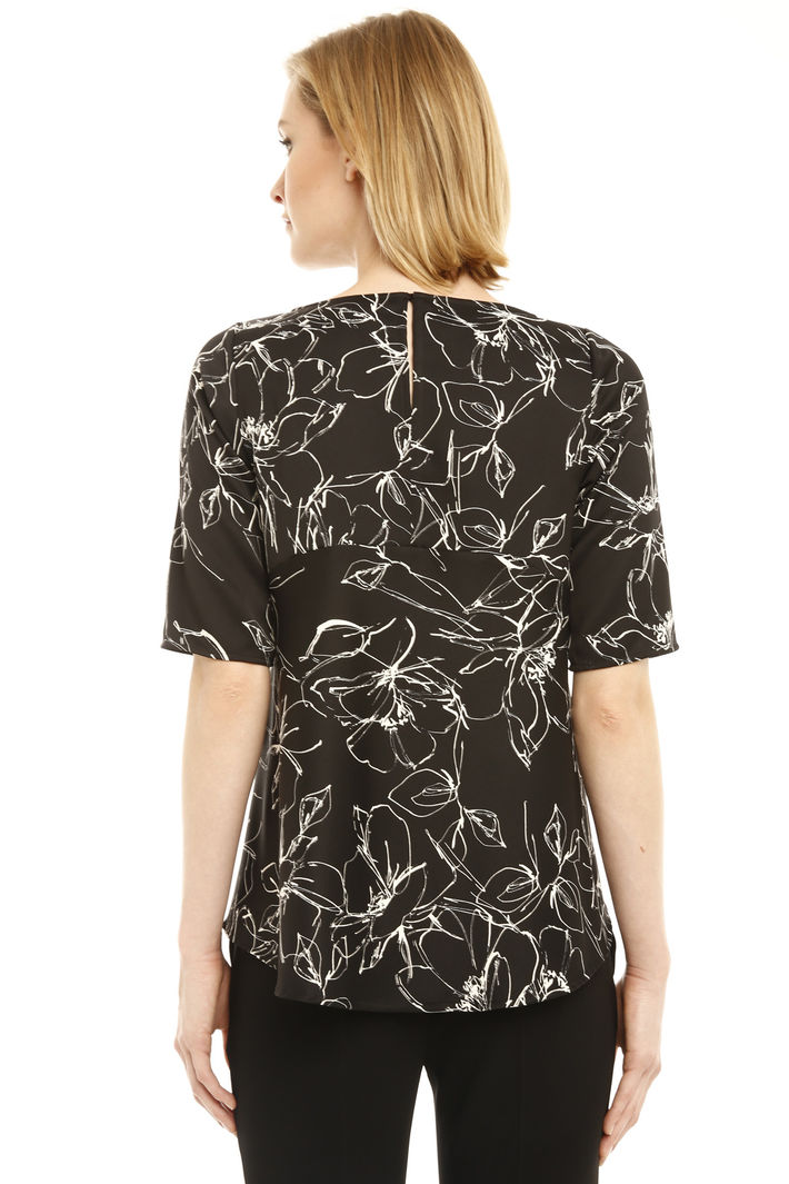 Blusa stampata in crepe Fashion Market Blusa stampata in crepe Fashion Market