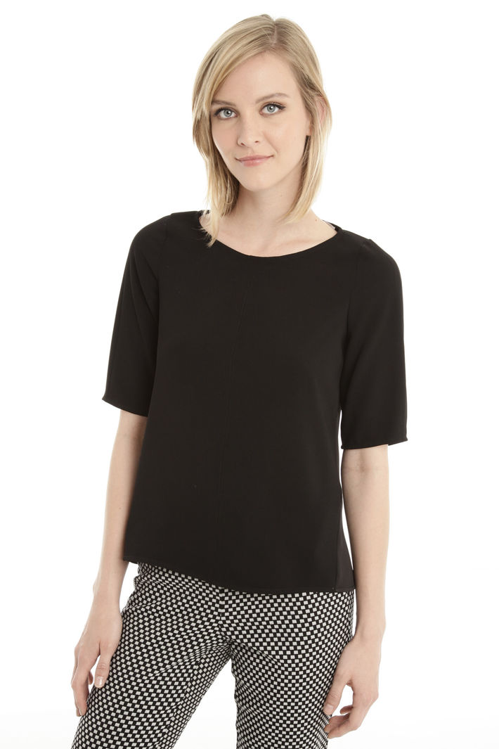 Blusa in cady Fashion Market Blusa in cady Fashion Market