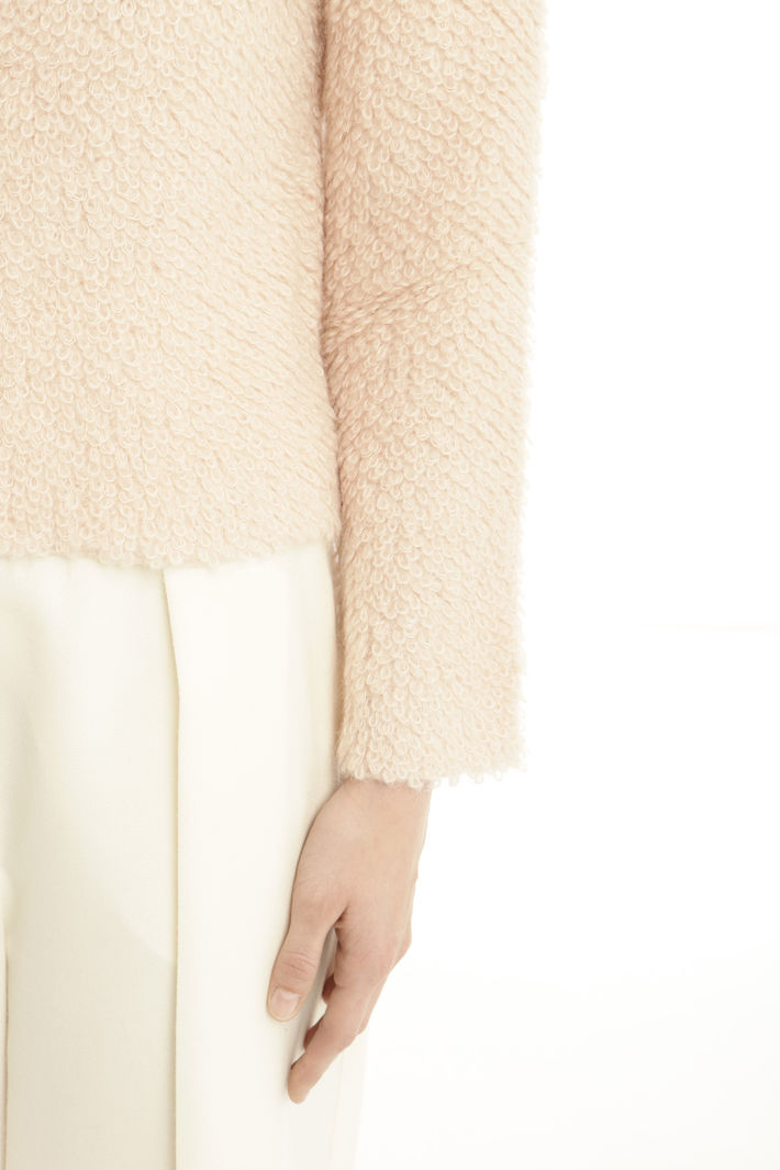 Cardigan in lana bouclè Diffusione Tessile Cardigan in lana bouclè Diffusione Tessile