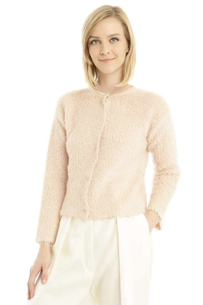 Cardigan in lana bouclè Diffusione Tessile Cardigan in lana bouclè Diffusione Tessile