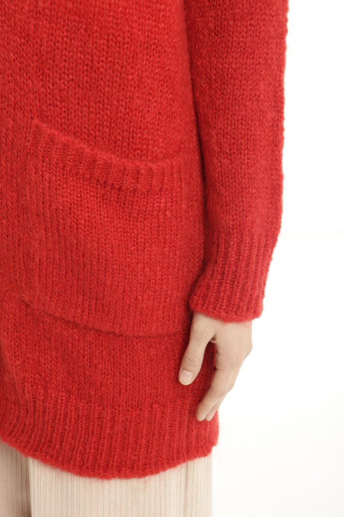 Cardigan in mohair a coste Fashion Market Cardigan in mohair a coste Fashion Market