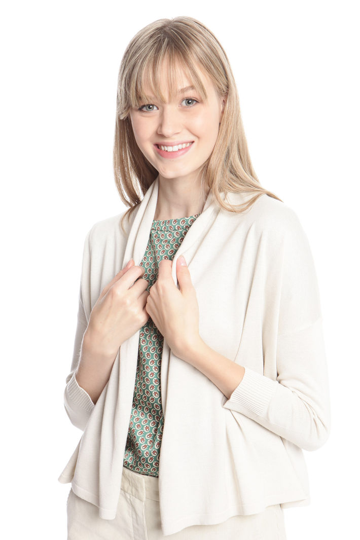 Cardigan aperto in seta Cardigan aperto in seta