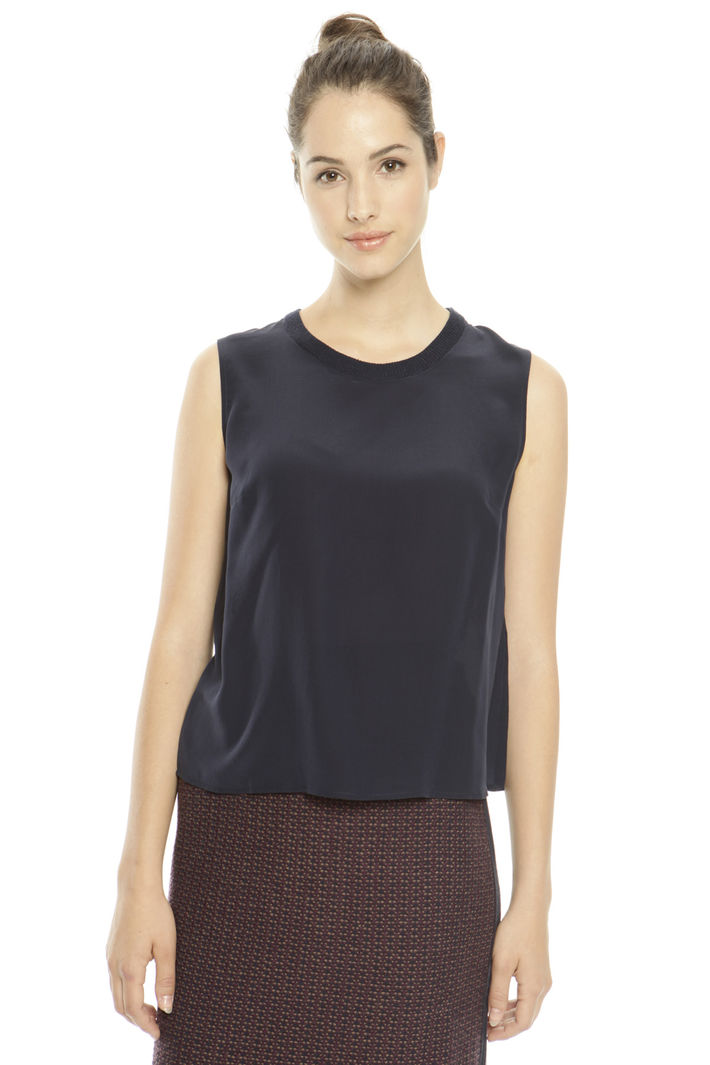 Top smanicato in crepe di seta Fashion Market Top smanicato in crepe di seta Fashion Market
