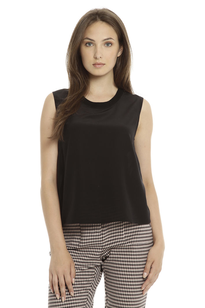 Top smanicato in crepe di seta Fashion Market Top smanicato in crepe di seta Fashion Market