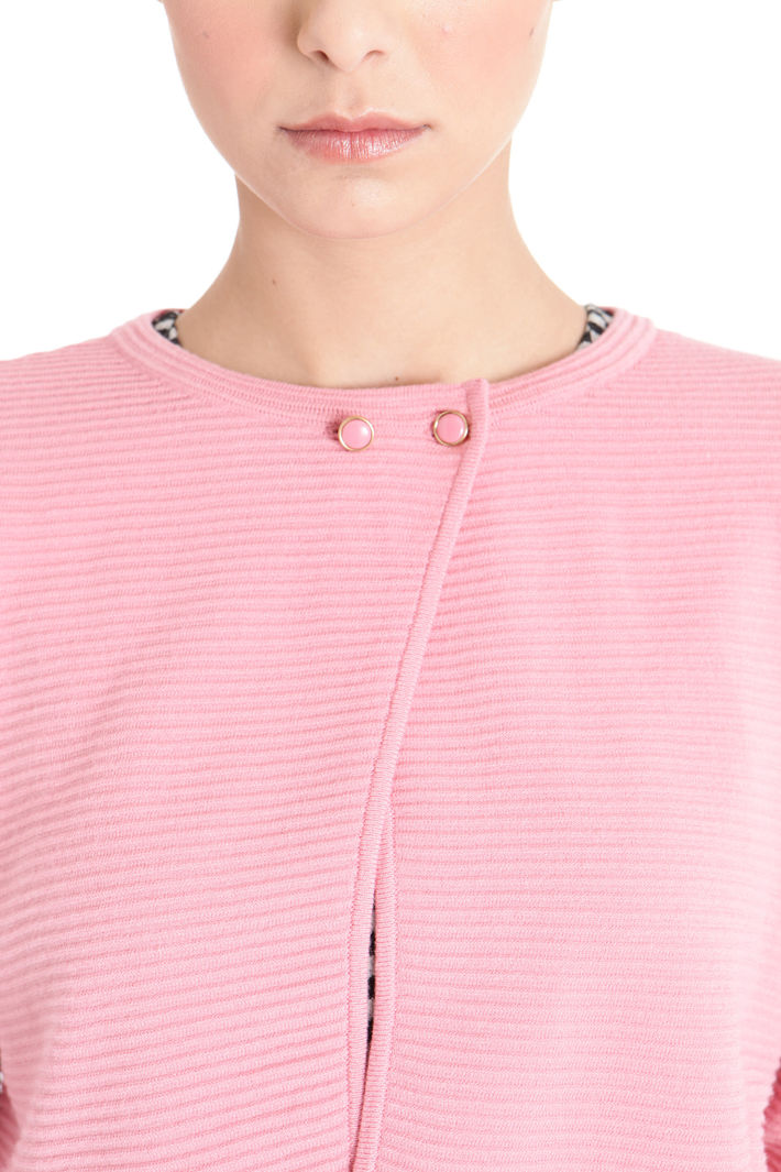 Cardigan boxy con venature Fashion Market Cardigan boxy con venature Fashion Market