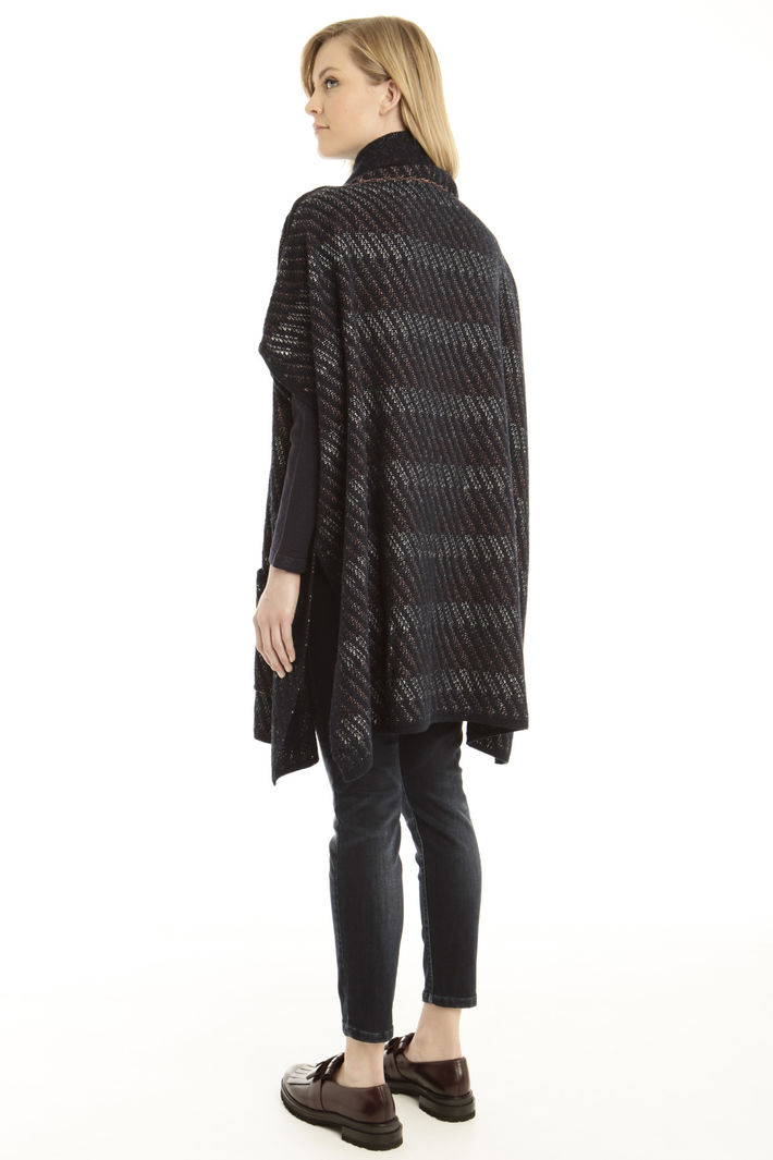 Poncho over in lana e alpca Fashion Market Poncho over in lana e alpca Fashion Market