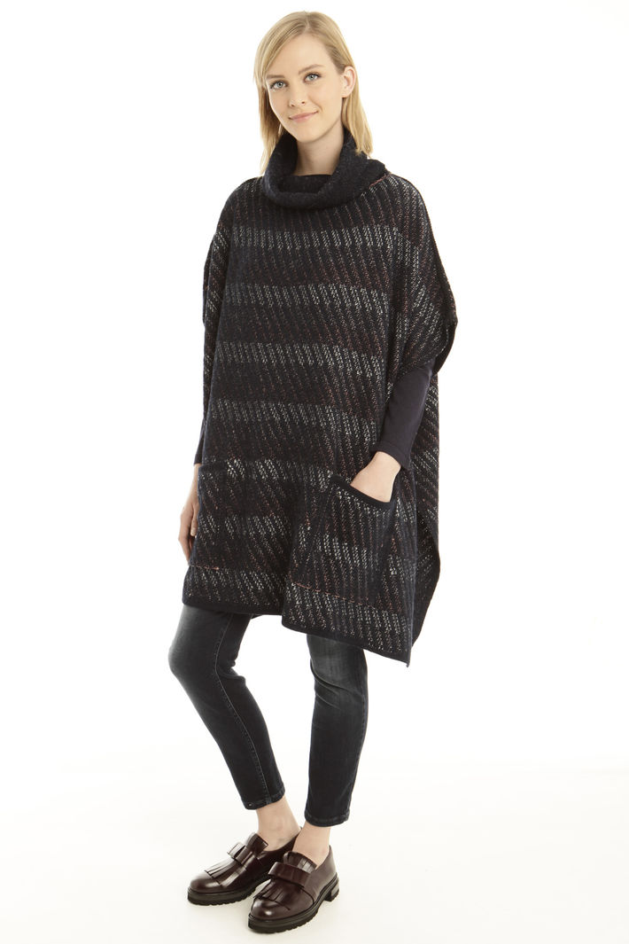 Poncho over in lana e alpca Fashion Market Poncho over in lana e alpca Fashion Market